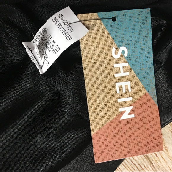 SHEIN Black Faux Alligator Zippered Mini Skirt - Picture 8 of 8